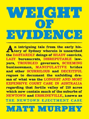 cover image of Weight of Evidence